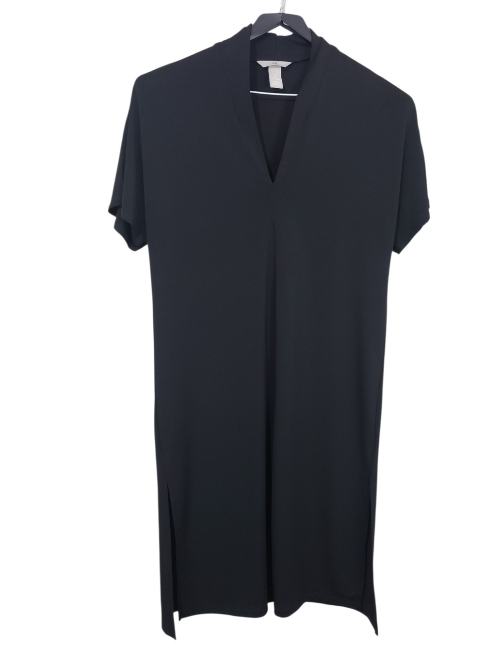 H&M Black V-Neck Tunic Dress Size Small